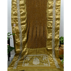 Pure Georgette Banaras Bandhani Saree