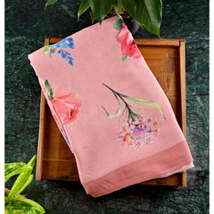 Pure Crepe Digital Printed Saree