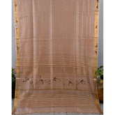 Tussar With Hand Painted Border