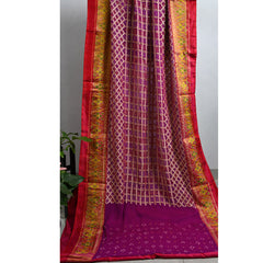 Pure Georgette Bandhani with Patola Border saree