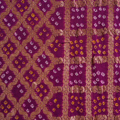 Pure Georgette Bandhani with Patola Border saree