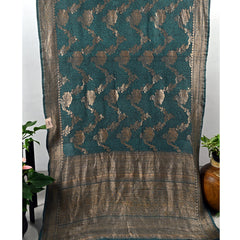 Pure Georgette Banaras Bandhani Saree