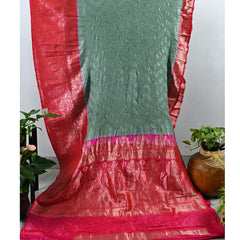 Pure Georgette Banaras Bandhani Saree