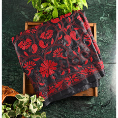 Tusser with Kantha Work saree