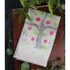 Organza Saree with Flora print work
