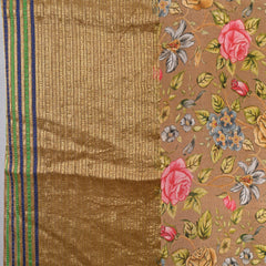 Floral Georgette with Kanchi Border Saree