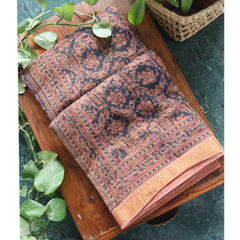 Mangalgiri Cotton With Ajrakh Printed saree
